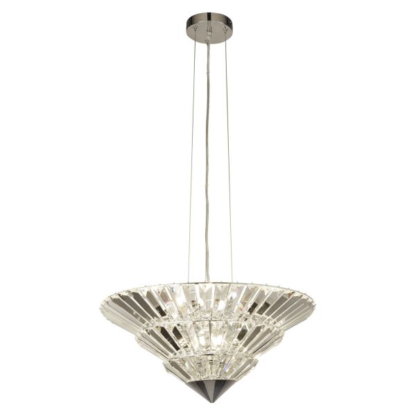 Żyrandol Searchlight 73918-8CC Savannah 8Lt Pendant - Convertible to Semi - Flush