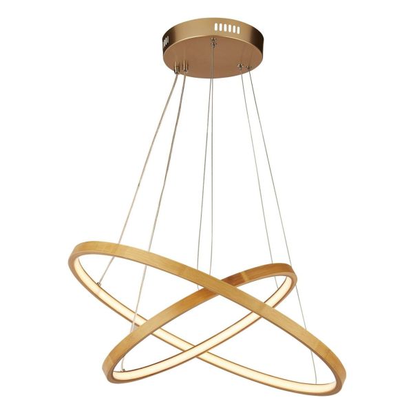 Lampa wisząca Searchlight 75032-2NA x Eternity Pendant - Bamboo With 2 Rings