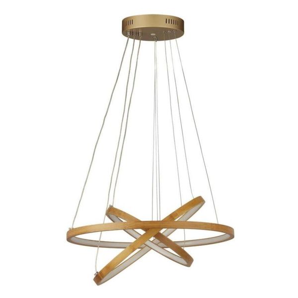 Żyrandol Searchlight 75033-3NA x Eternity Pendant - Bamboo With 3 Rings