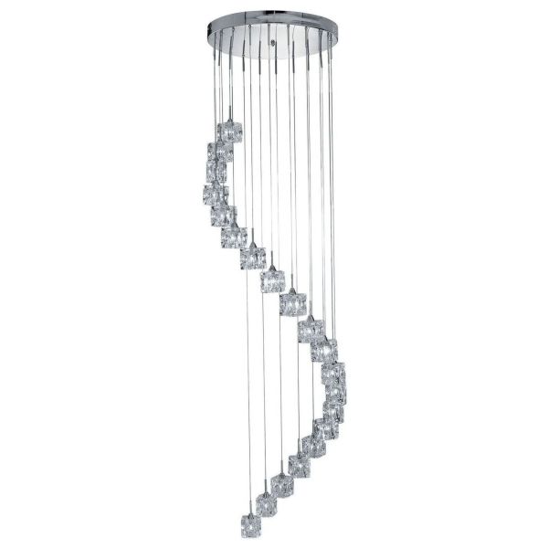 Lampa wisząca Searchlight 7820-20-LED Ice Cube