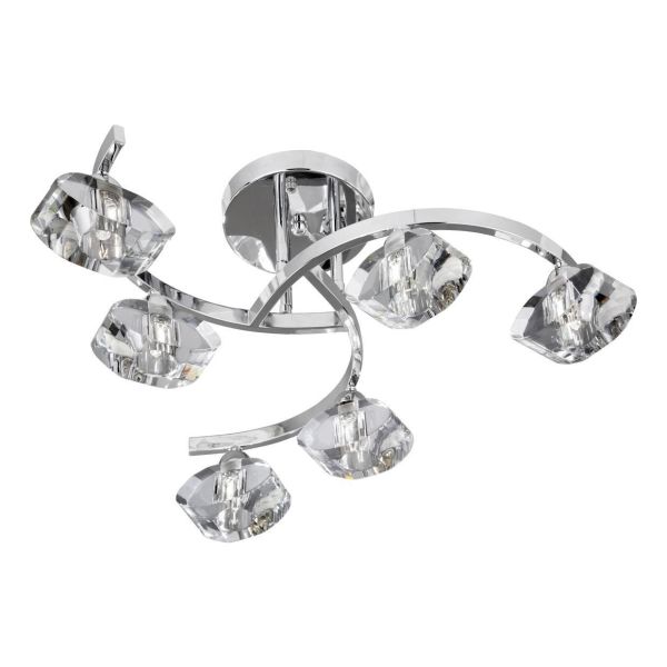 Żyrandol Searchlight 8086-6CC Sculptured Ice