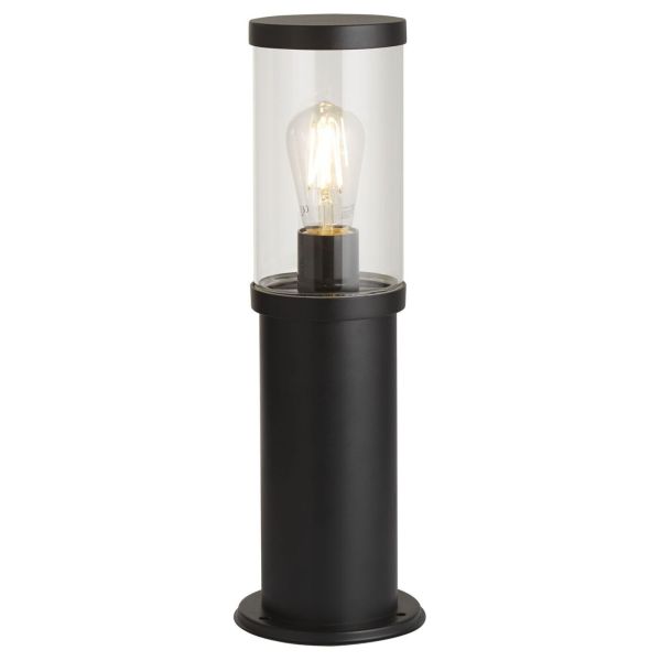 Парковий світильник Searchlight 8631-450 Barkerloo Outdoor Post - 450mm Black with Clear Glass