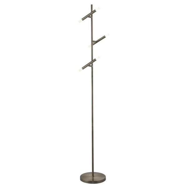 Lampa podłogowa Searchlight EU4869SN Tubes 3Lt LED Floor Lamp - Satin Nickel