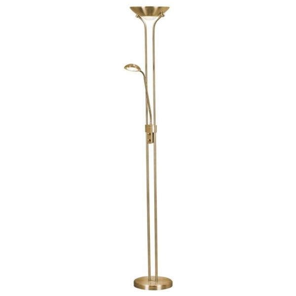 Торшер Searchlight EU5430SB Mother & Child LED Dimmable Floor Lamp - Satin Brass