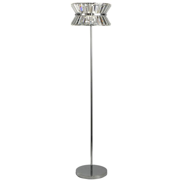 Lampa podłogowa Searchlight EU59411-3CC Uptown 3Lt Floor Lamp - Chrome with Clear Crystal