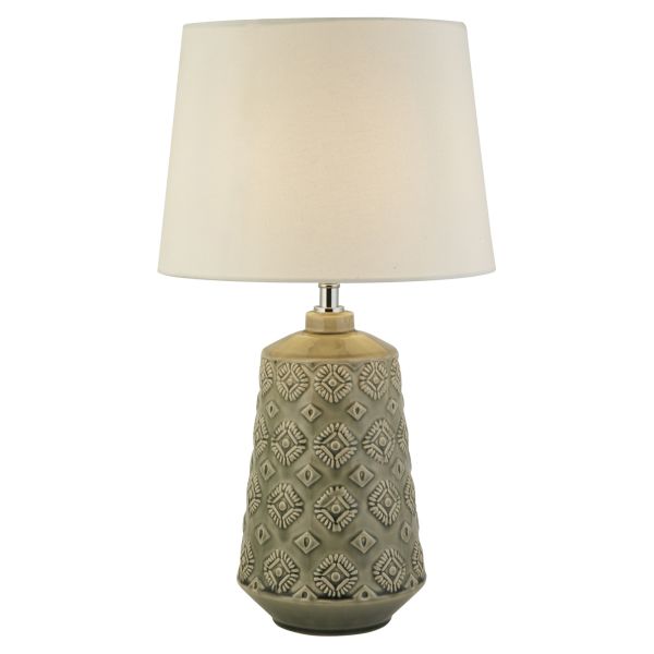 Lampa stołowa Searchlight EU60061GY x Egypt Table Lamp - Grey Ceramic