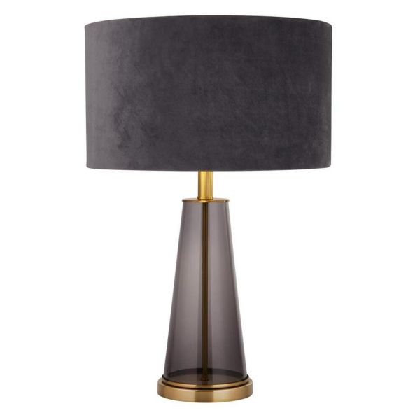 Настільна лампа Searchlight EU60141SM x Verona Table Lamp - Smoked Glass