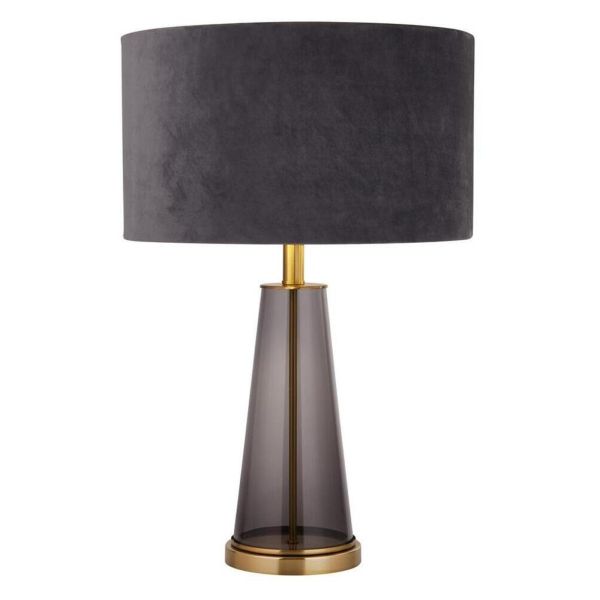 Lampa stołowa Searchlight EU60141SM x Verona Table Lamp - Smoked Glass