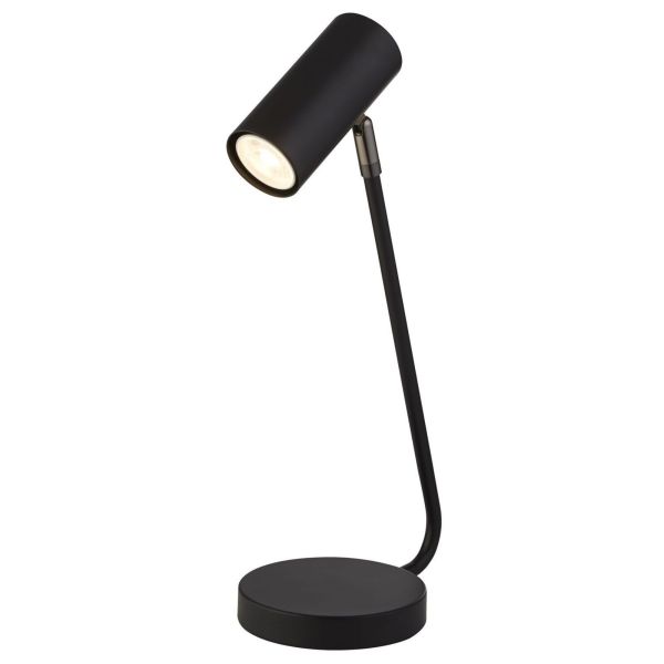 Lampa stołowa Searchlight EU60204BK x Sleek Desk Lamp - Matt Black