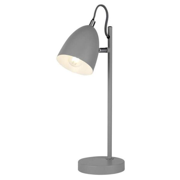 Lampa stołowa Searchlight EU60410GY Civic Task Lamp - Silver Grey