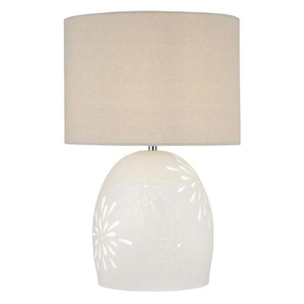 Настільна лампа Searchlight EU9775WH Cora Table Lamp - Ceramic