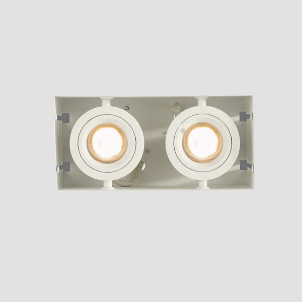 Точковий світильник Searchlight PL-SAB2-W Sablons 2 Square White Trimless