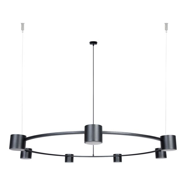 Żyrandol Sigma 41336 Kodo 7 zwis czarny