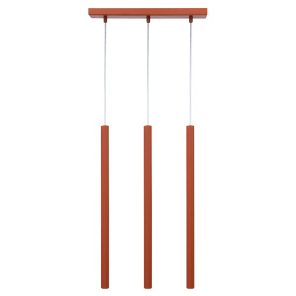 Lampa wisząca Sigma 41451 Sopel 3 zwis prosty ceglany