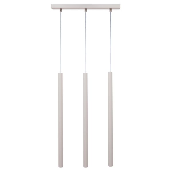 Lampa wisząca Sigma 41452 Sopel 3 zwis prosty szary beż