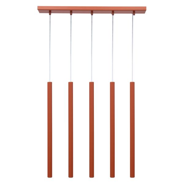 Lampa wisząca Sigma 41455 Sopel 5 zwis ceglany