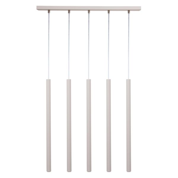Lampa wisząca Sigma 41456 Sopel 5 zwis szary beż