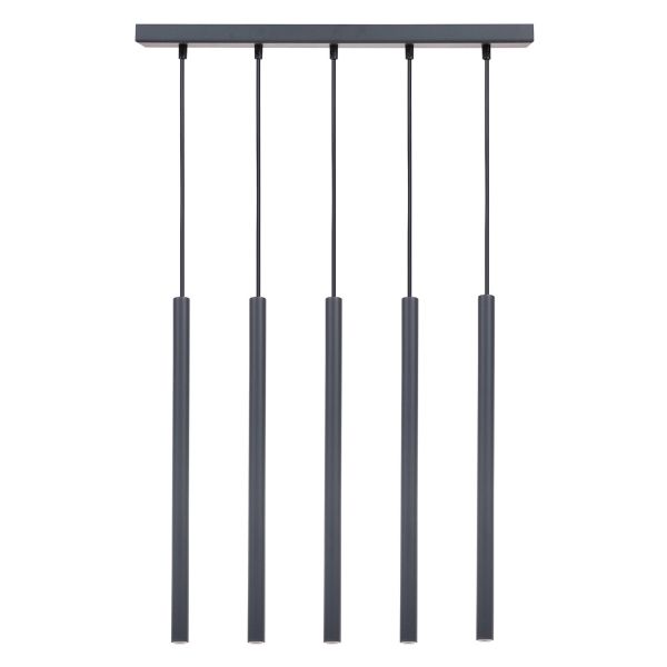 Lampa wisząca Sigma 41458 Sopel 5 zwis grafit