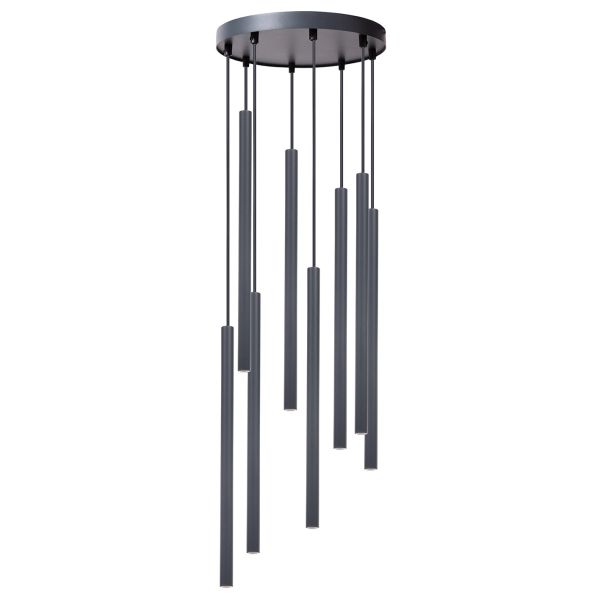 Lampa wisząca Sigma 41466 Sopel 8 zwis koło grafit