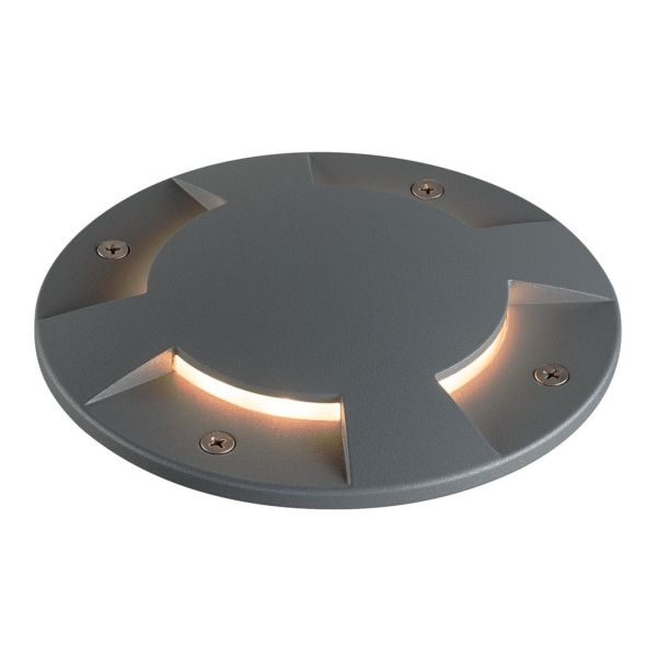 Грунтовий світильник SLV 1001256 + 1001263 Big Plot 4 Aluminium + Anthracite