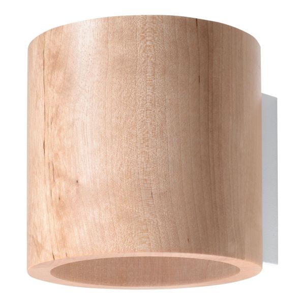 Lampa ścienna Sollux SL.0490 Orbis natural wood