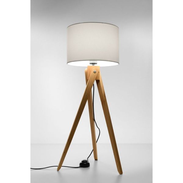 Lampa podłogowa Sollux SL.0523 Legno 1 natural wood