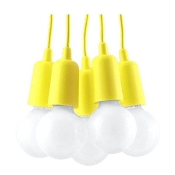 Lampa wisząca Sollux SL.0580 Diego 5 yellow