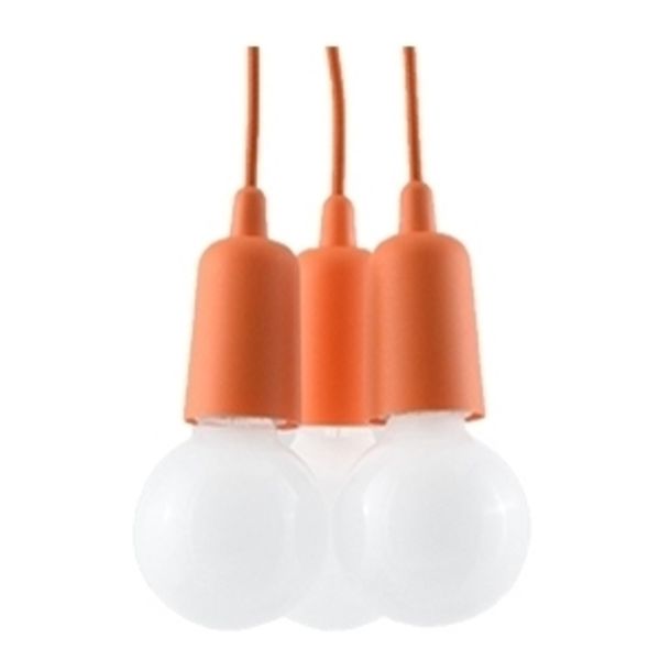 Lampa wisząca Sollux SL.0585 Diego 3 orange