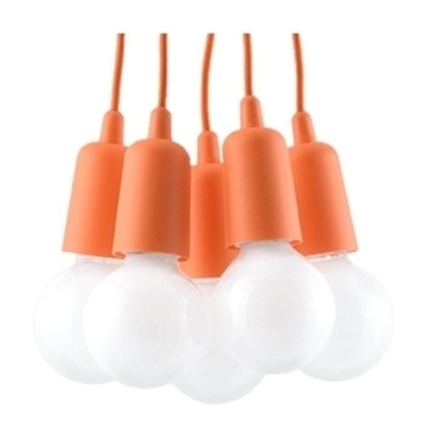 Lampa wisząca Sollux SL.0586 Diego 5 orange