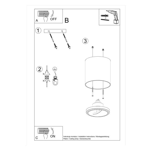 Obraz z informacjami o produkcie Sollux SL.0695 Tiube white