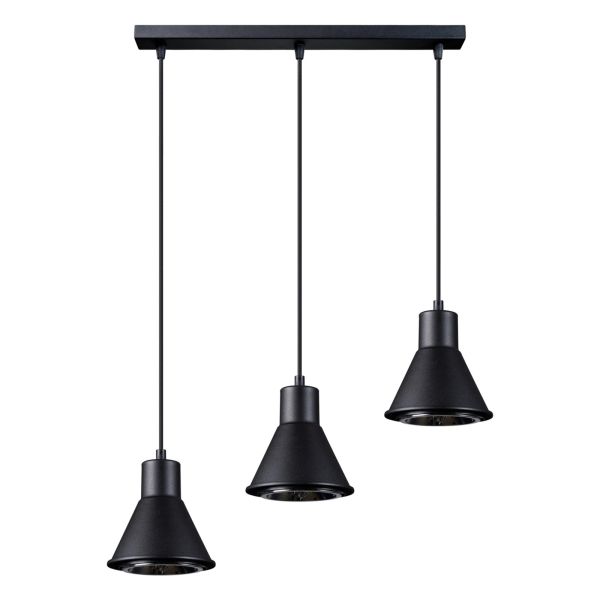 Lampa wisząca Sollux SL.0990 Taleja 3 black [ES111]