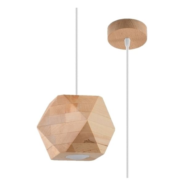 Lampa wisząca Sollux SL.1011 Woody natural wood