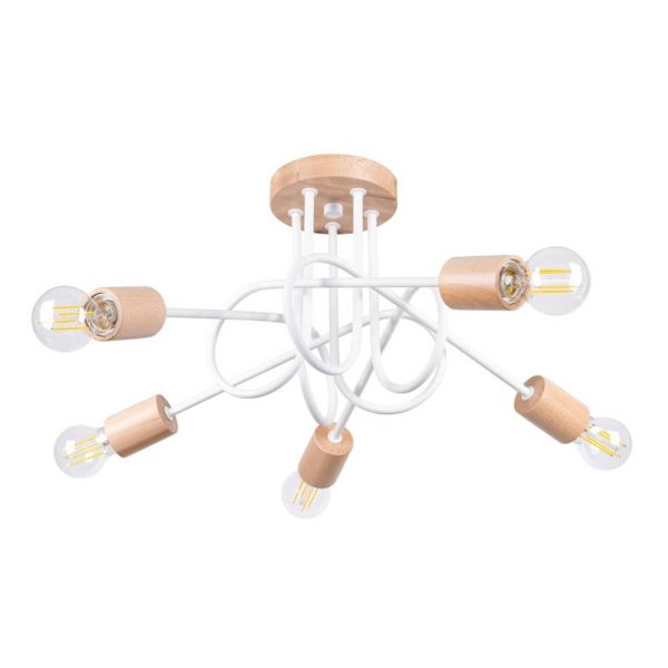 Żyrandol Sollux SL.1475 Ember 5 White