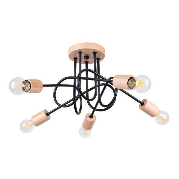 Żyrandol Sollux SL.1478 Ember 5 Black