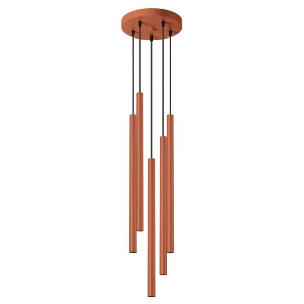 Lampa wisząca Sollux SL.1528 Pastelo 5P Red Ochre