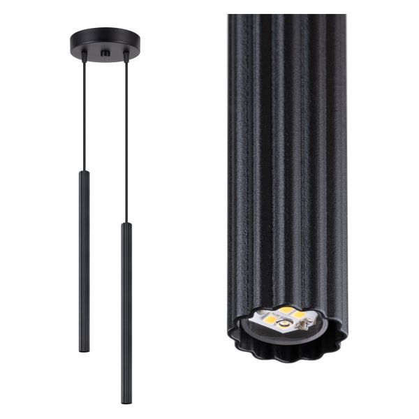 Підвісний світильник Sollux SL.1867 Arche 2p Czarna