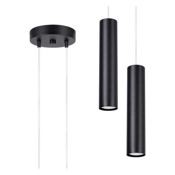 Підвісний світильник Sollux SL.1869 Lagos 2p Czarna