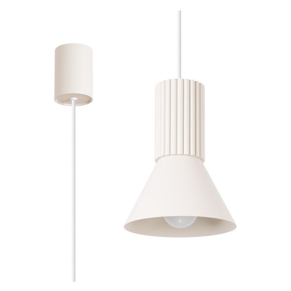 Підвісний світильник Sollux SL.1870 Estria 1 Beżowa