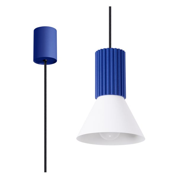 Підвісний світильник Sollux SL.1874 Estria 1 Biała/ultramaryna