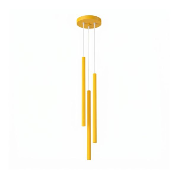 Lampa wisząca Sollux SL.2139 Pastelo 3P żółta