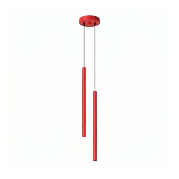Lampa wisząca Sollux SL.2142 Pastelo 2 czerwona