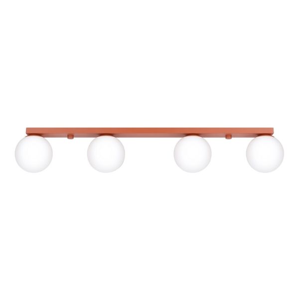 Plafon sufitowy Sollux SL.2247 Yoli 4 ochra czerwona