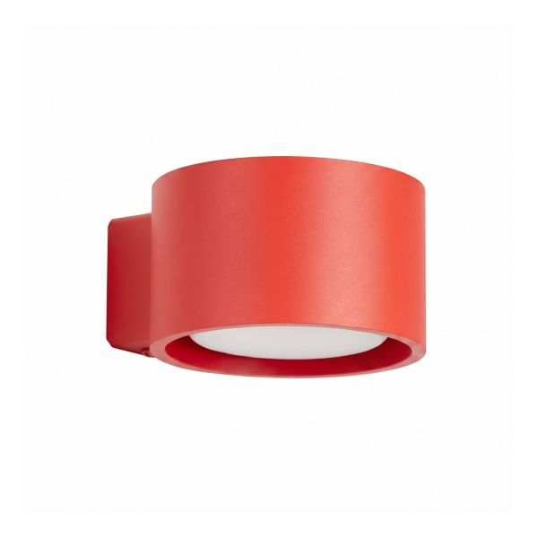 Lampa ścienna Sollux SL.2477 Modo 1 czerwony Gx53