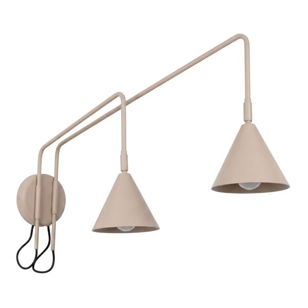 Kinkiet Sollux SL.2512 Nox 2 taupe z włącznikiem