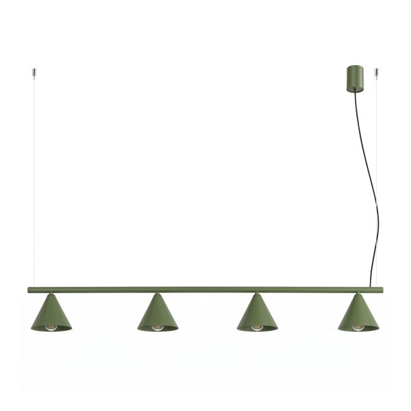 Lampa wisząca Sollux SL.2555 Nox 4L zielona oliwka