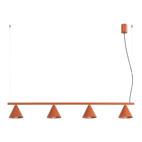 Lampa wisząca Sollux SL.2556 Nox 4L ochra czerwona