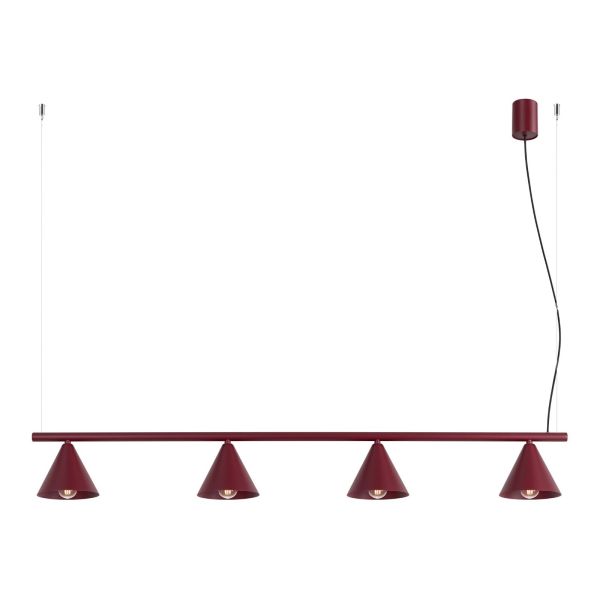 Lampa wisząca Sollux SL.2558 Nox 4L burgund