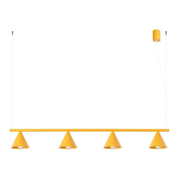 Lampa wisząca Sollux SL.2562 Nox 4L żółta