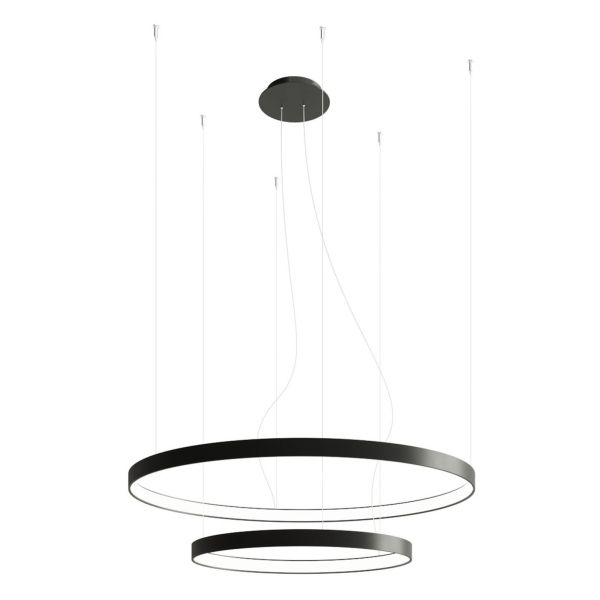 Lampa wisząca Thoro TH.137 Rio 2 55/78 black 3000K