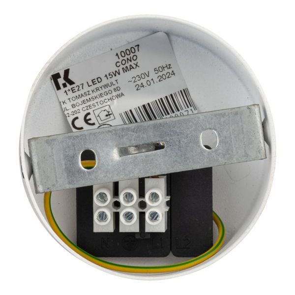 Zdjęcie produktu TK Lighting 10007 Cono White 1 S